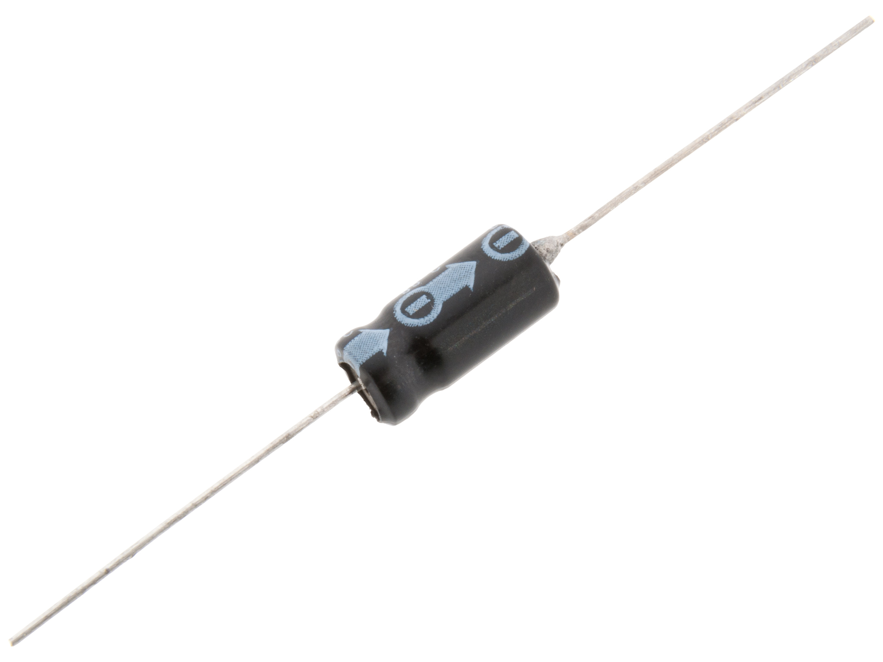 Elektrolytkondensator 10uF 63V axiell ø6.3x13mm 2000h