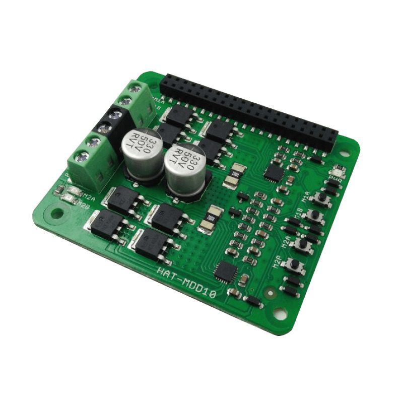 Motor driver for Raspberry Pi 2-ch 6-24V 10A @ electrokit