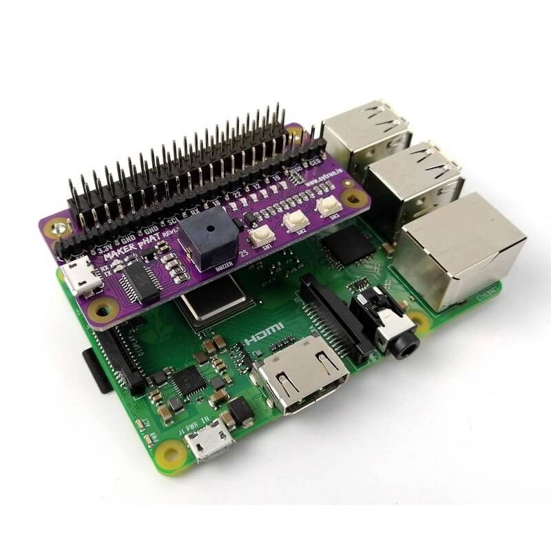 Maker pHAT - Utbildningskort för Raspberry Pi @ electrokit