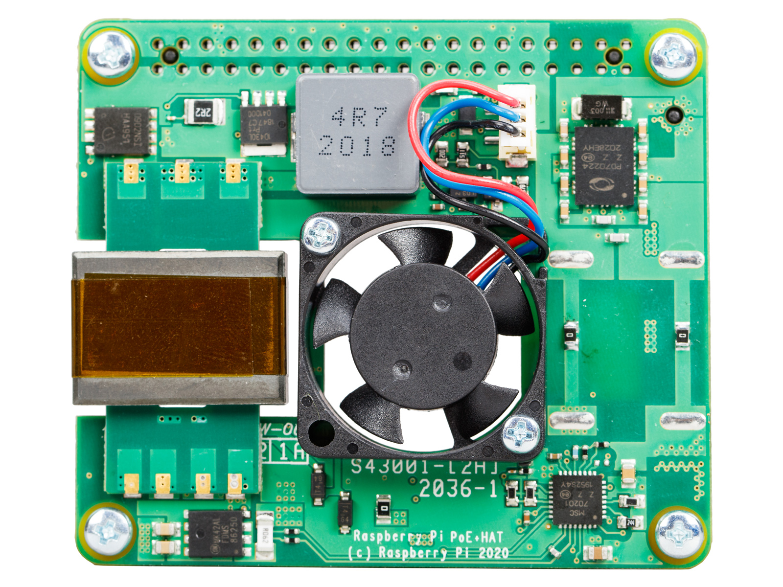 Raspberry Pi 4 PoE+ HAT R2