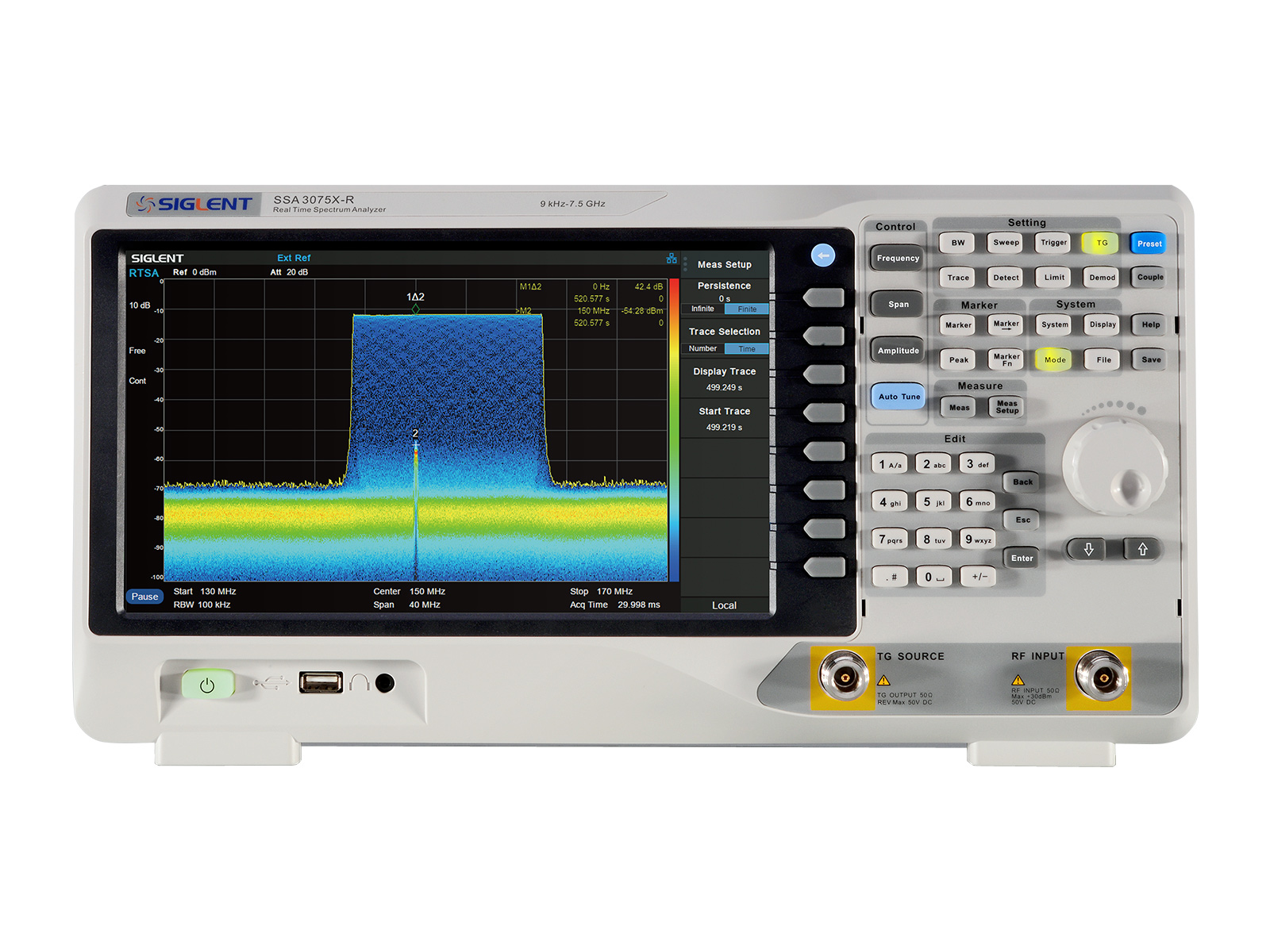 Spektrumanalysator realtid 3.2GHz SSA3032X-R (inkl TG + 40MHz RTBW) @ electrokit