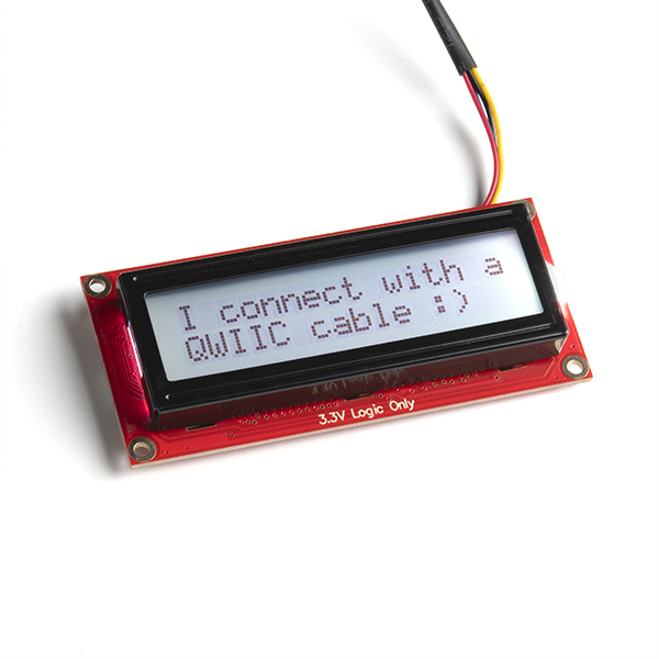 LCD 2x16 tecken RGB seriell (QWIIC) @ electrokit (4 av 4)
