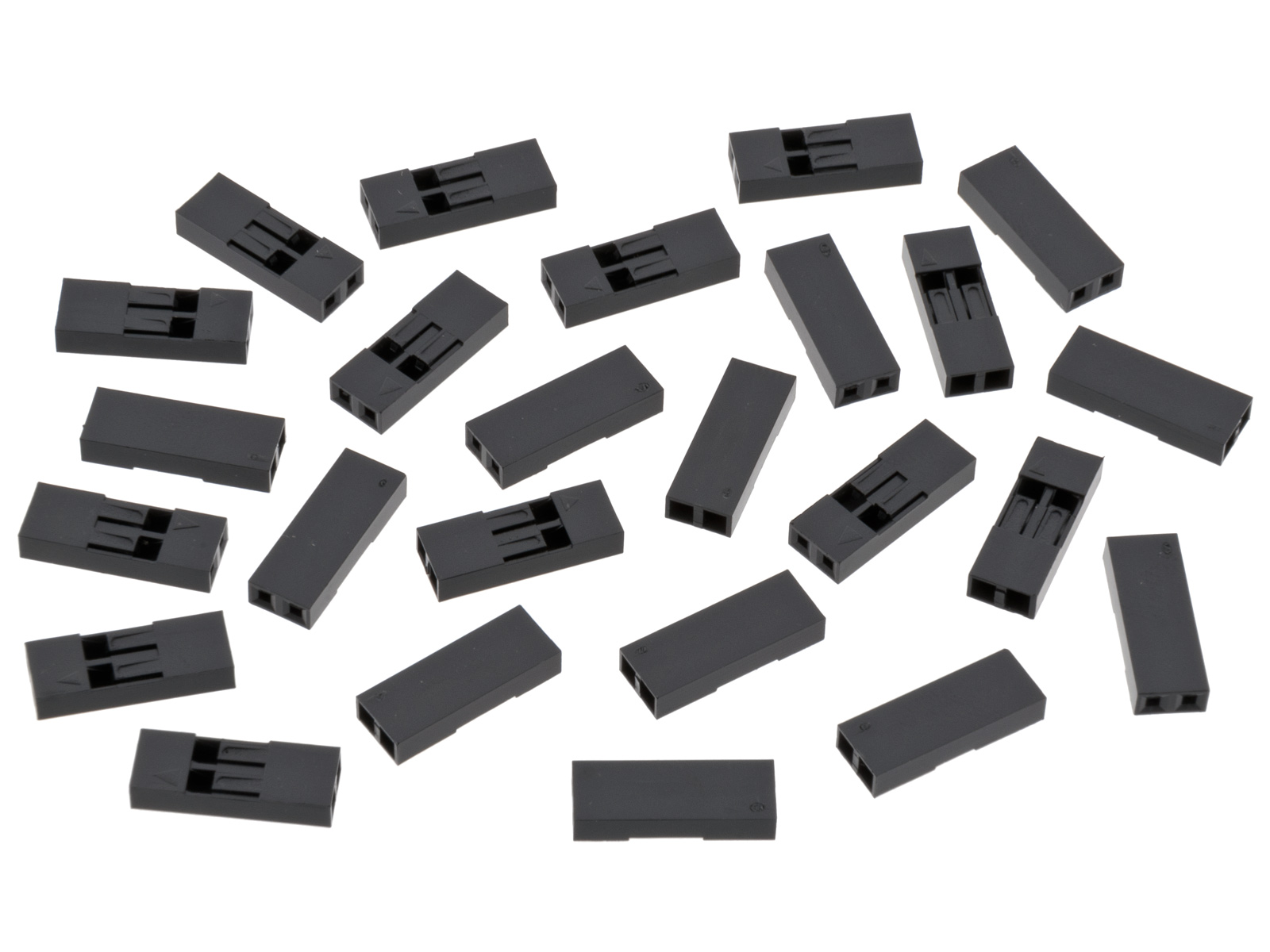 Kontakthus 2.54mm 1x2-pol 25-pack