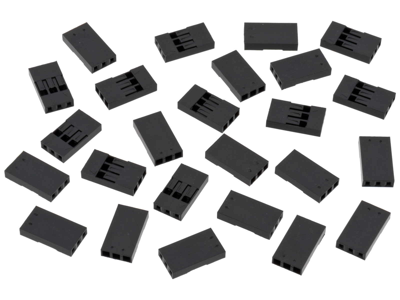 Kontakthus 2.54mm 1x3-pol 25-pack