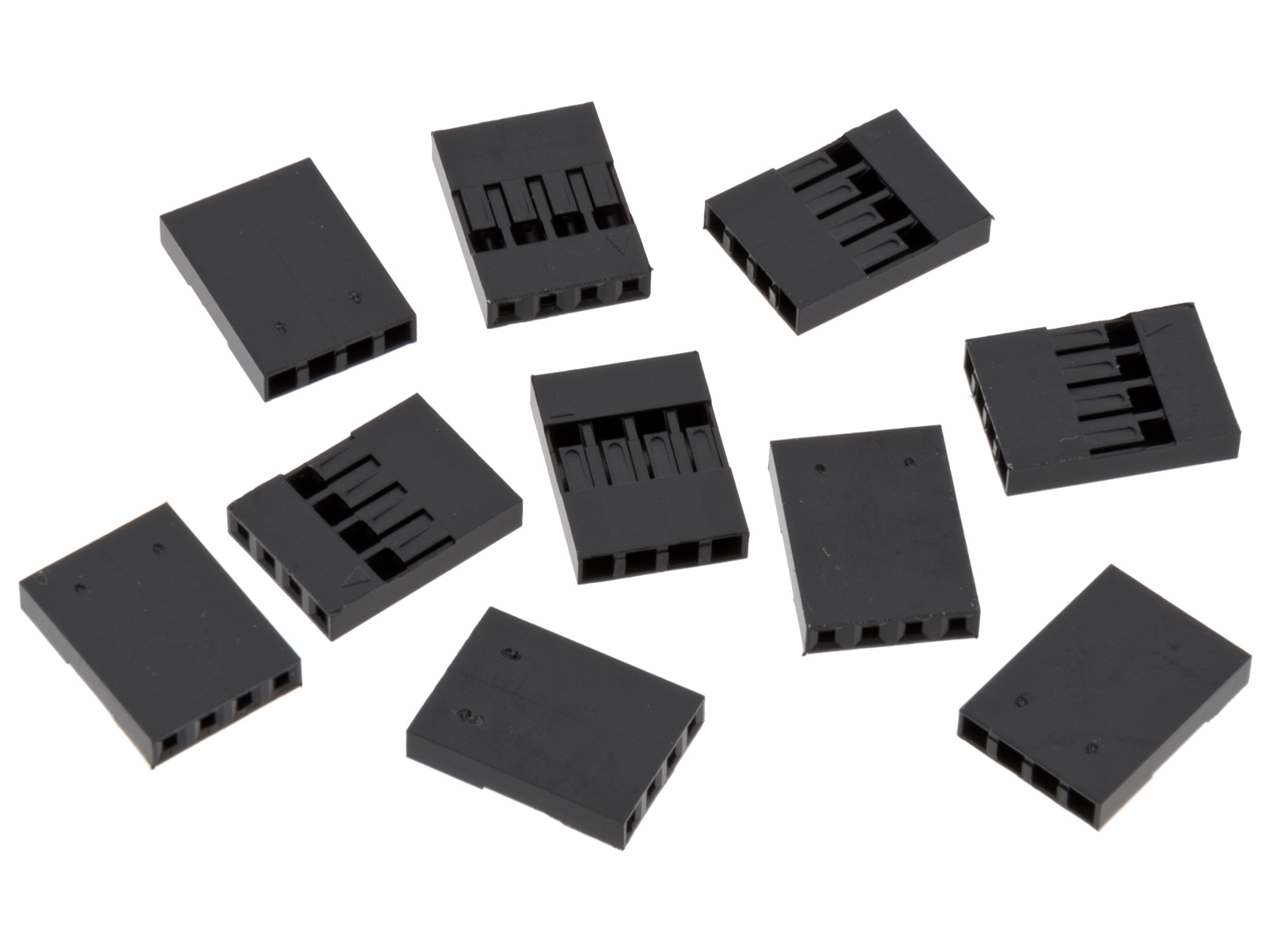 Kontakthus 2.54mm 1x4-pol 10-pack