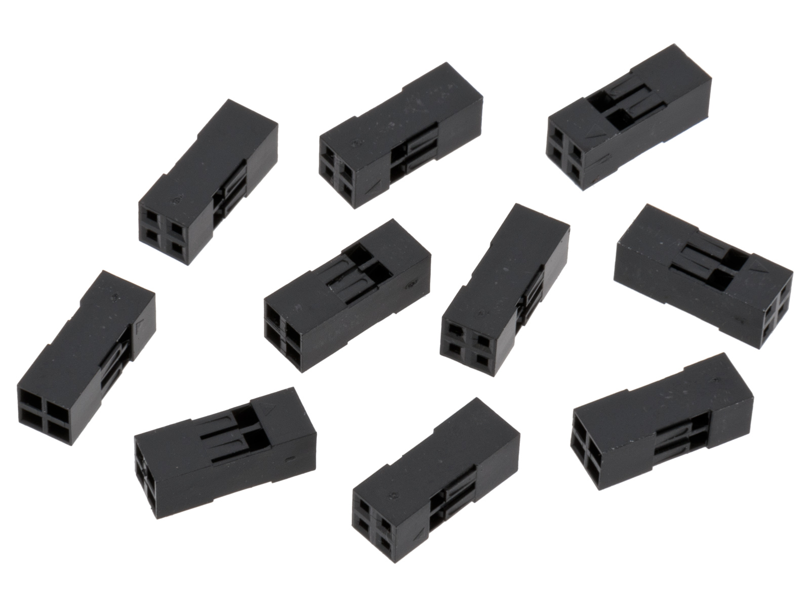 Kontakthus 2.54mm 2x2-pol 10-pack
