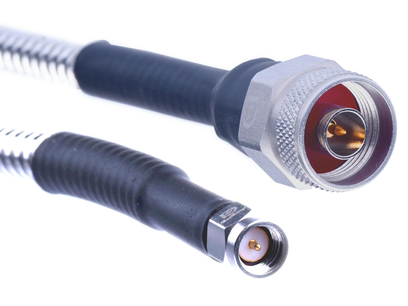 Kabel N-hane SMA-hane 0.75m RG-142 armerad @ electrokit