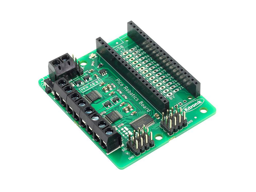 Robotics board for Raspberry Pi Pico @ electrokit