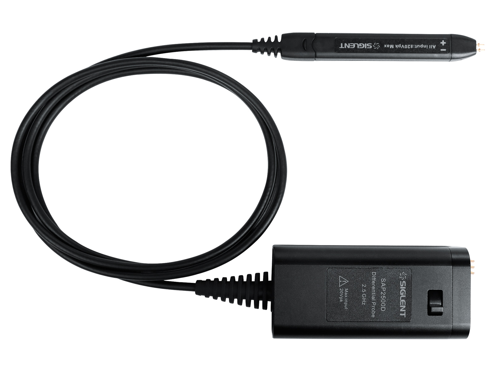 Active oscilloscope probe differential 2.5GHz Siglent SAP2500D @ electrokit