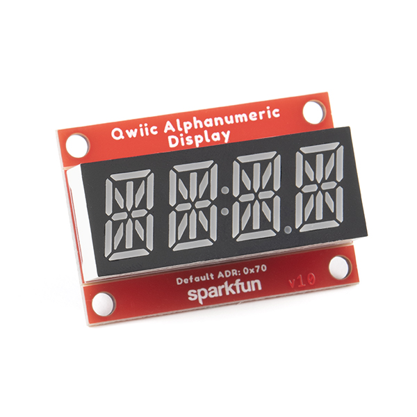 Seriell display 4 siffror 14 segment - röd @ electrokit