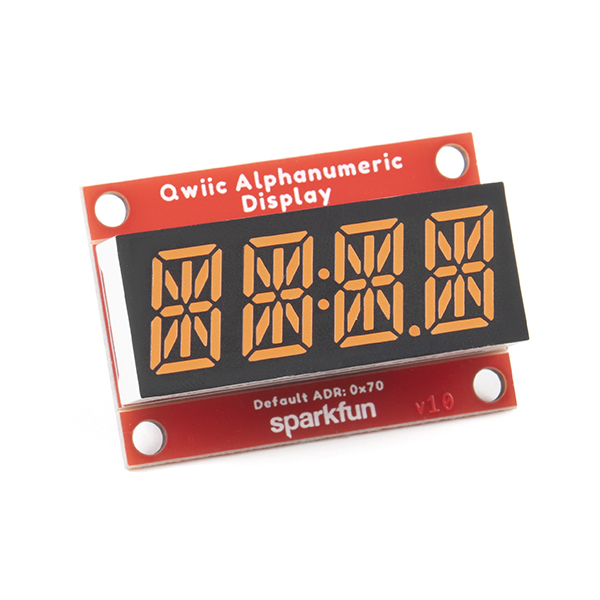 Seriell display 4 siffror 14 segment - rosa @ electrokit