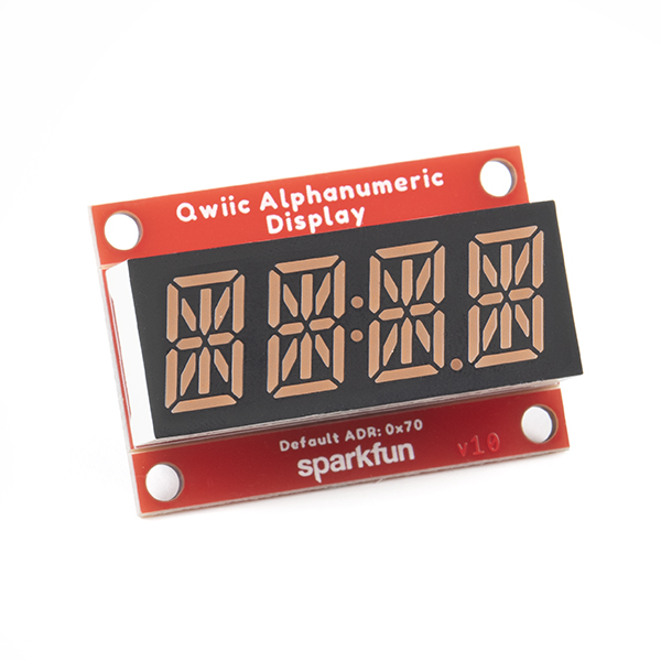 Serial display 4 characters 14 segments - purple @ electrokit