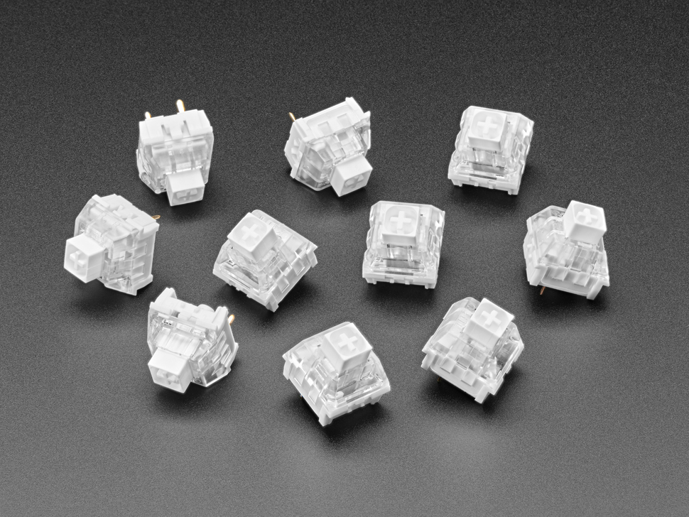 Key switch PCB 1-p Kailh white - 10-pack @ electrokit