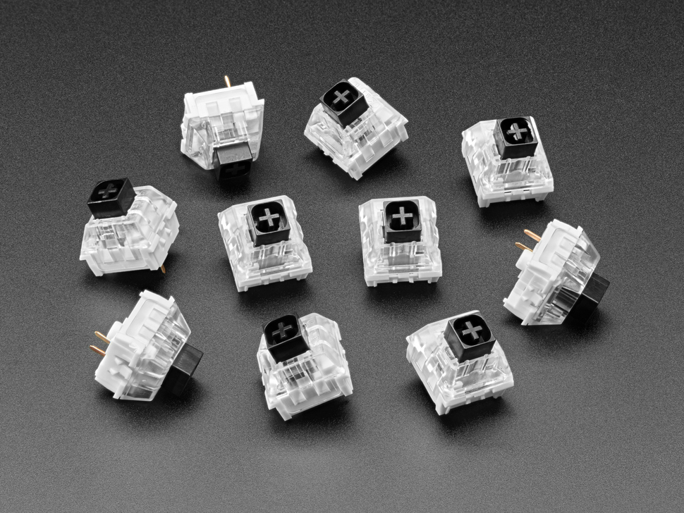 Key switch PCB 1-p Kailh black - 10-pack @ electrokit