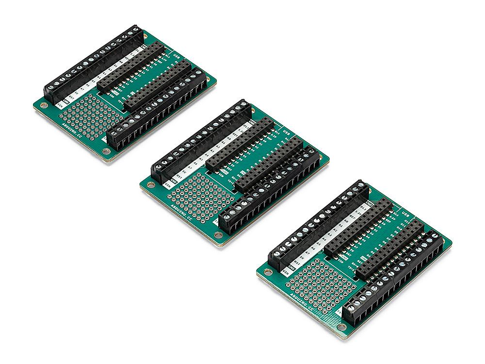 Arduino Nano Screw Terminal Adapter - 3-pack