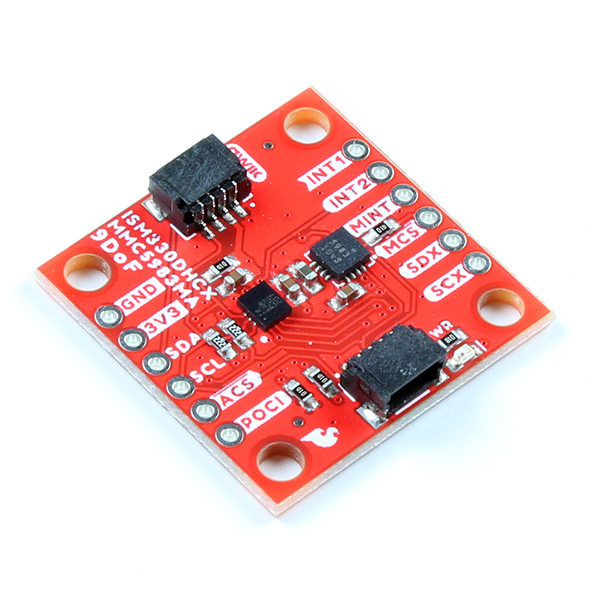 IMU 9DOF Breakout ISM330DHCX MMC5983MA @ electrokit