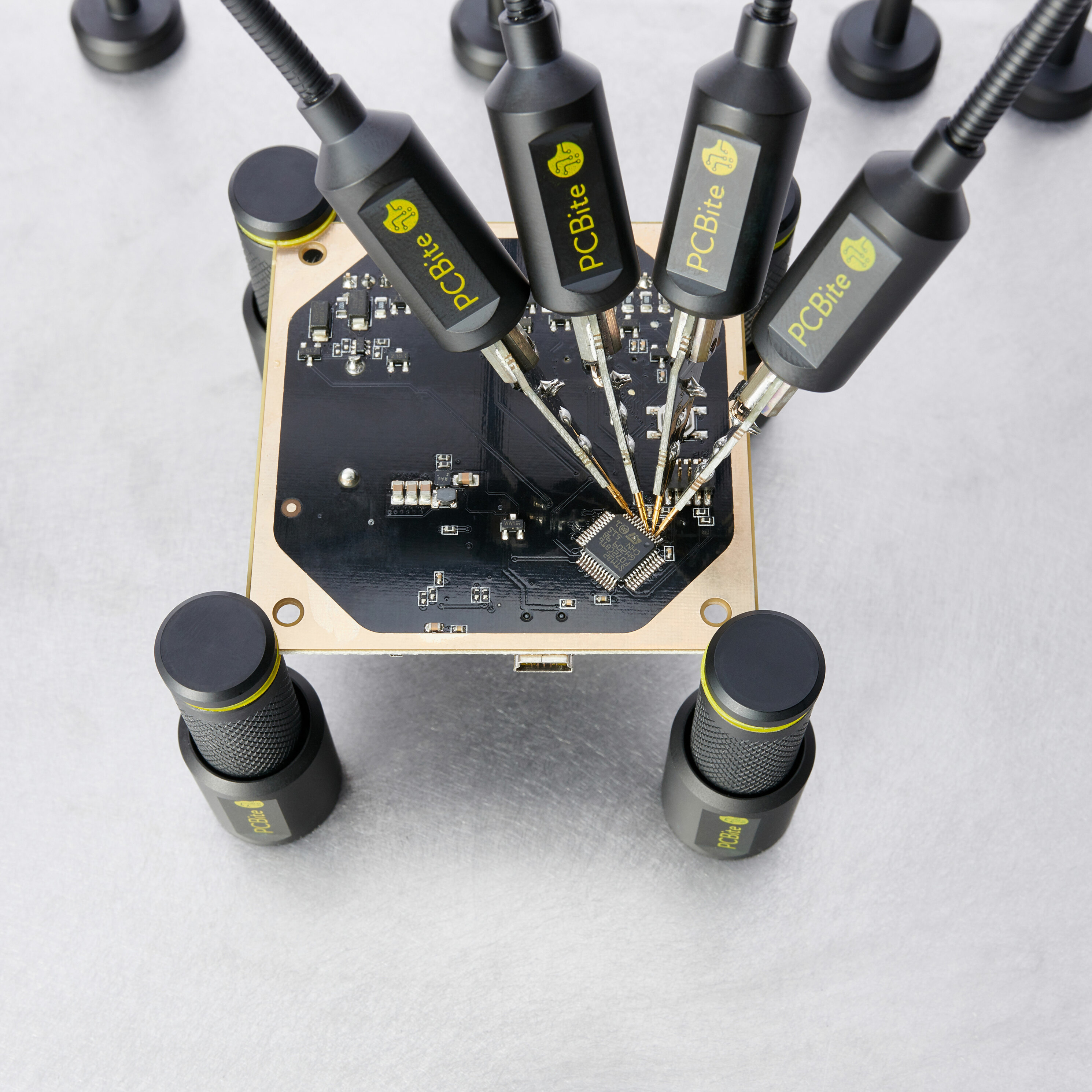 PCBite kit with 2x 100MHz and 4x SP10 handsfree probes @ electrokit (20 av 27)