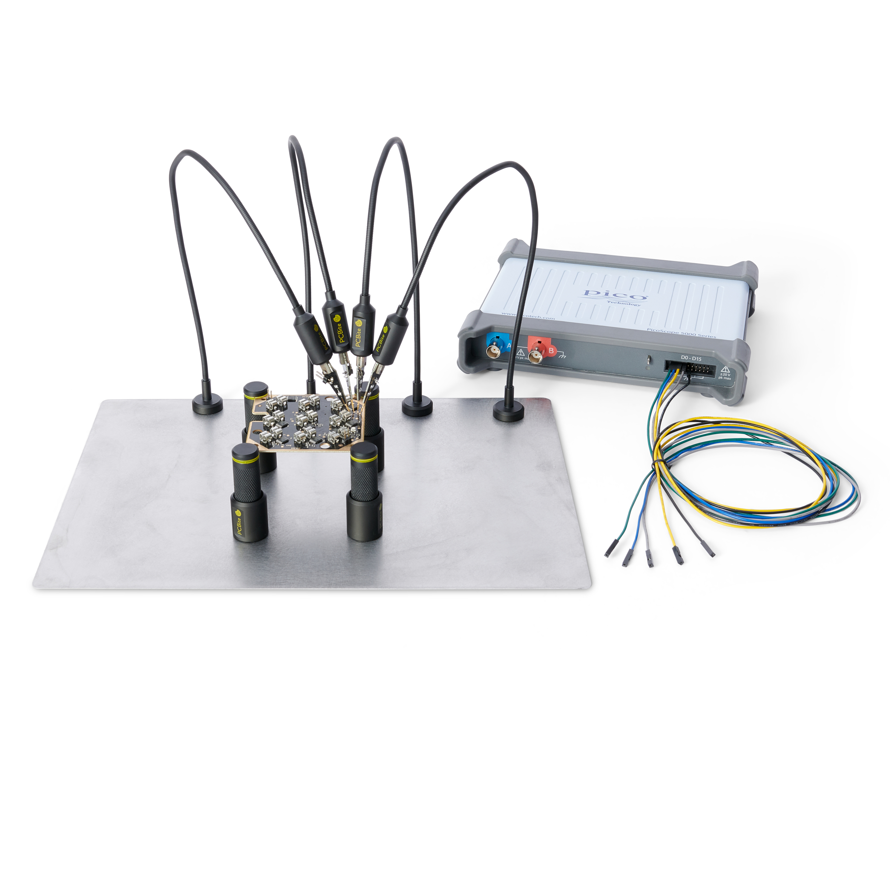 PCBite kit with 2x 100MHz and 4x SP10 handsfree probes @ electrokit (17 av 27)