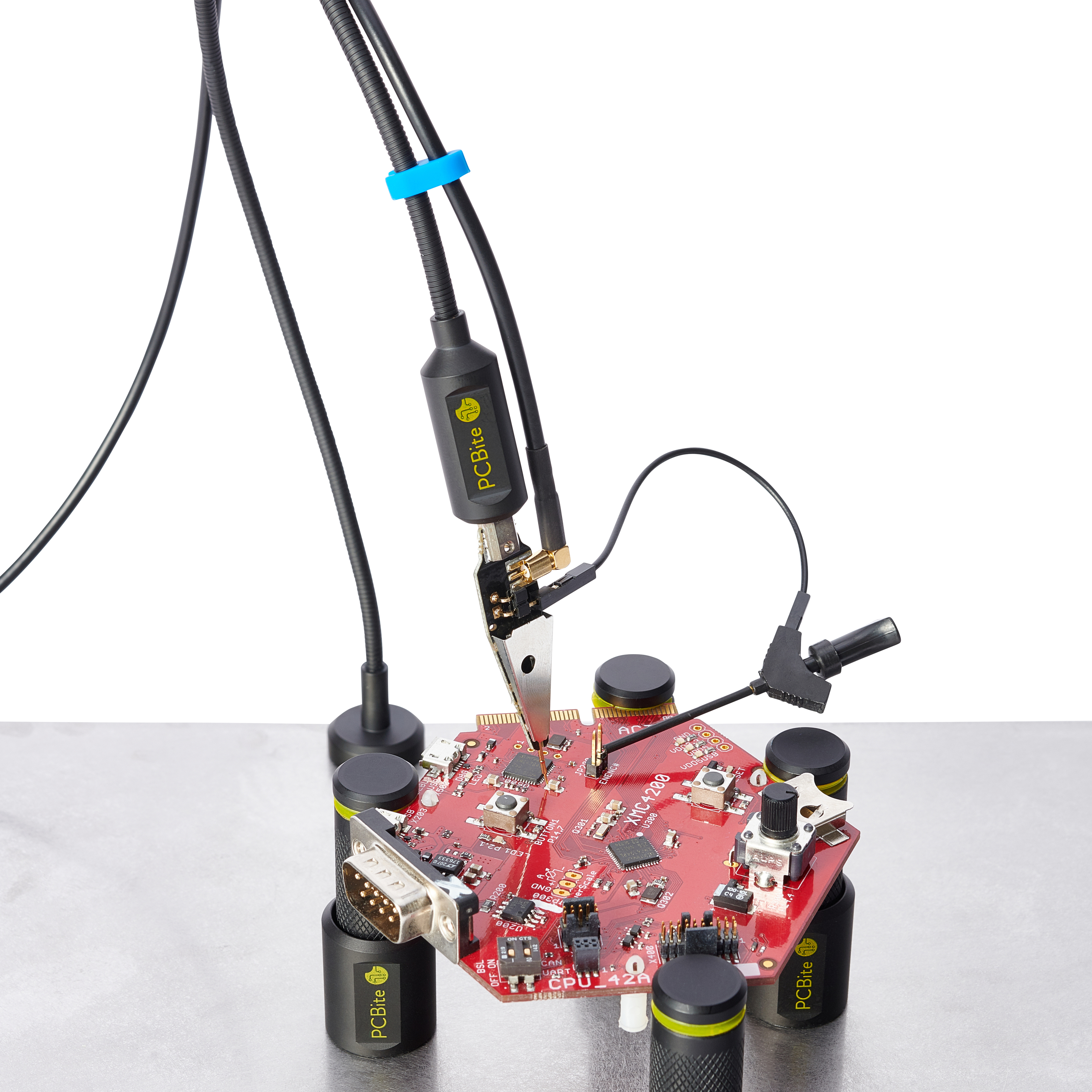 PCBite kit with 2x 100MHz and 4x SP10 handsfree probes @ electrokit (12 av 27)