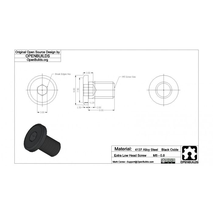 Low Profile Screws - 55mm - 25 Pack @ electrokit (2 av 4)