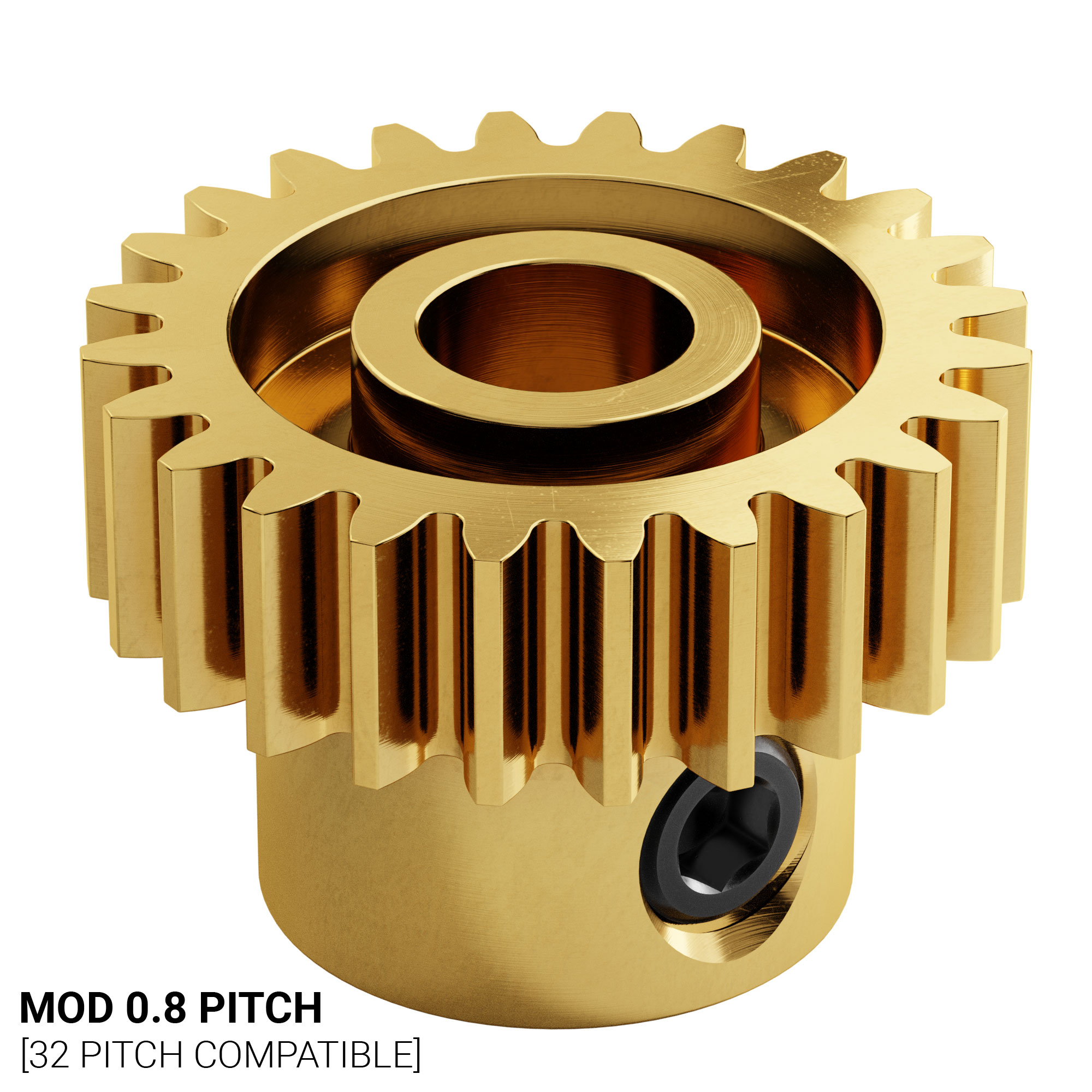 Kuggdrev MOD 0.8 24T ø6mm