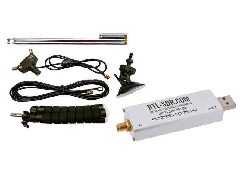 RTL-SDR receiver dongle (v3) + antennpaket dipol