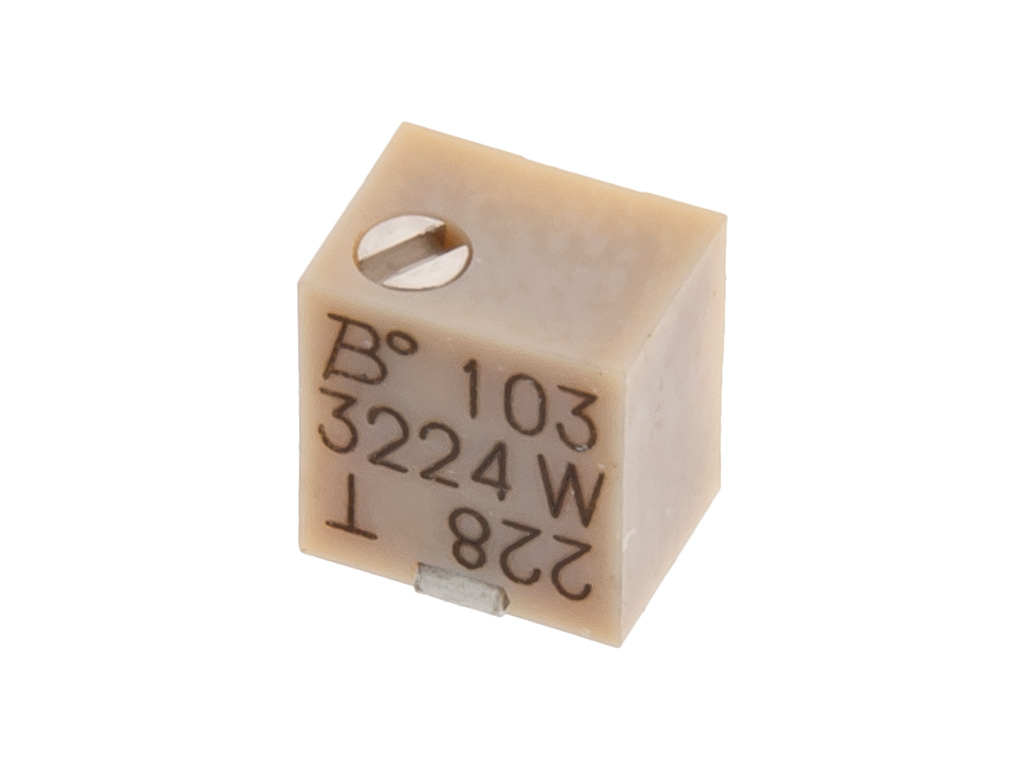 Trimpotentiometer 3224W SMD 1Mohm 12 varv