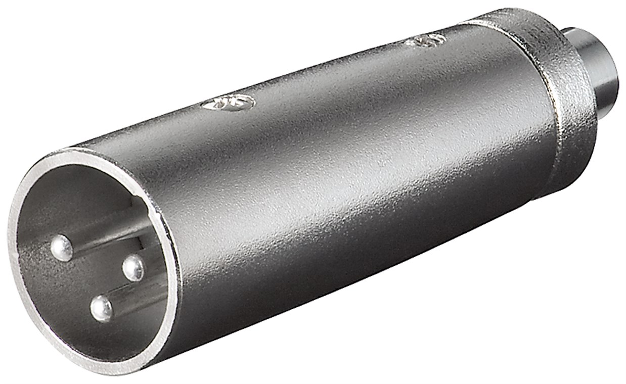 Adapter 3-pol XLR hane till RCA hona