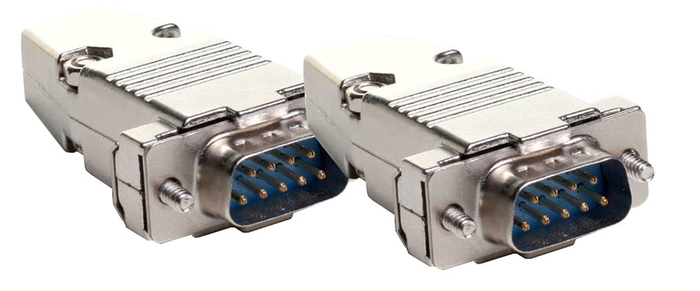Kåpa DB9 / HD15 D-SUB metall 2-pack
