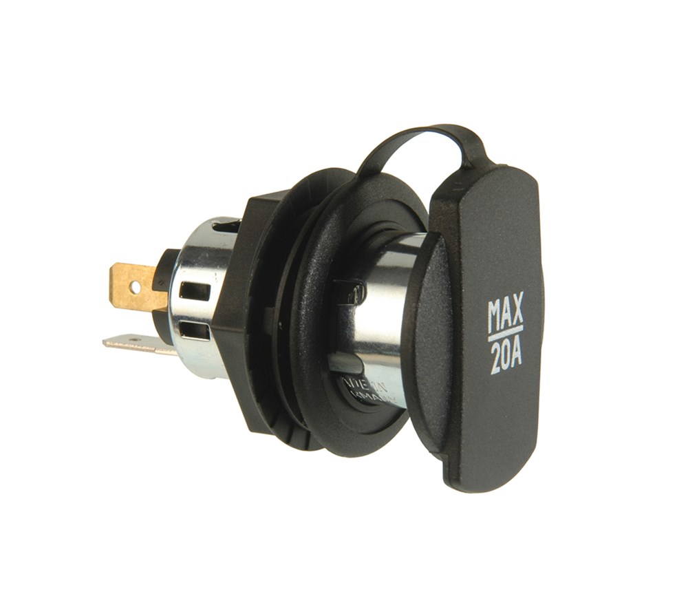 12V infällt cigg-uttag 21mm