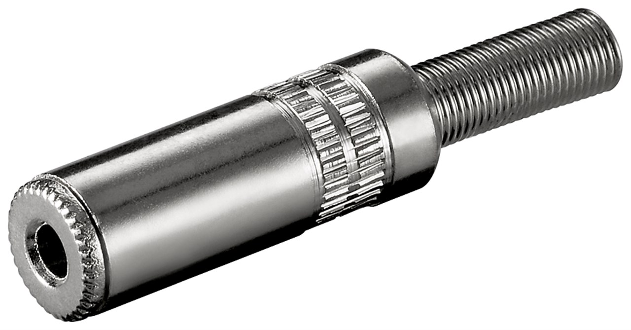 3.5mm hona 3-pol stereo metall