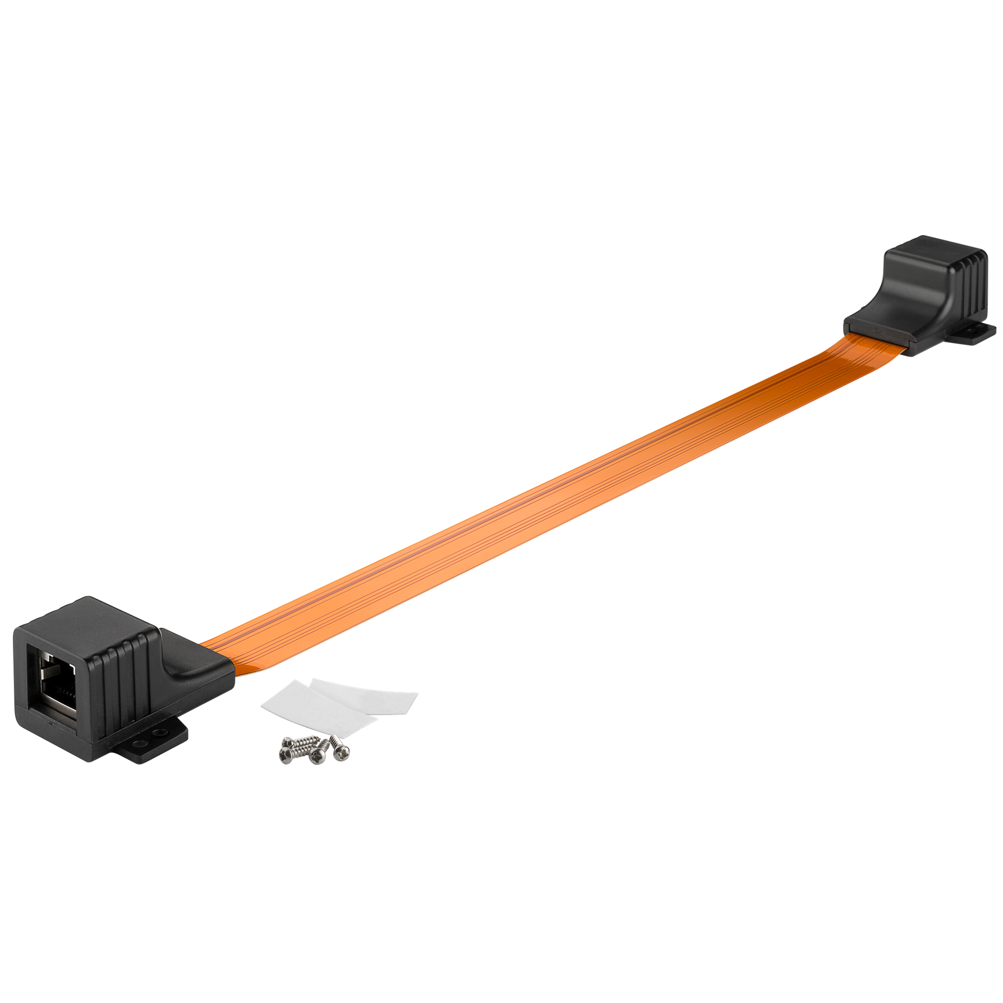Cat5 ultratunn fönstergenomföring 0.5m RJ45 LAN