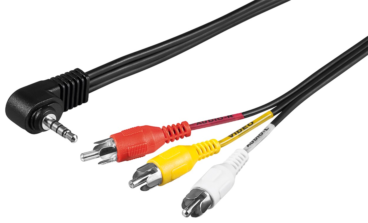 Audio/video kabel för videokamera 3.5mm 1.5m
