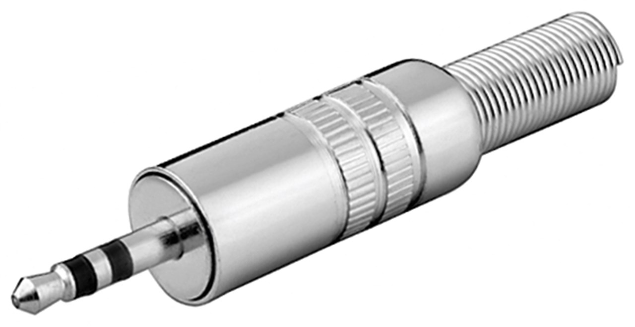 3.5mm hane 3-pol stereo metall