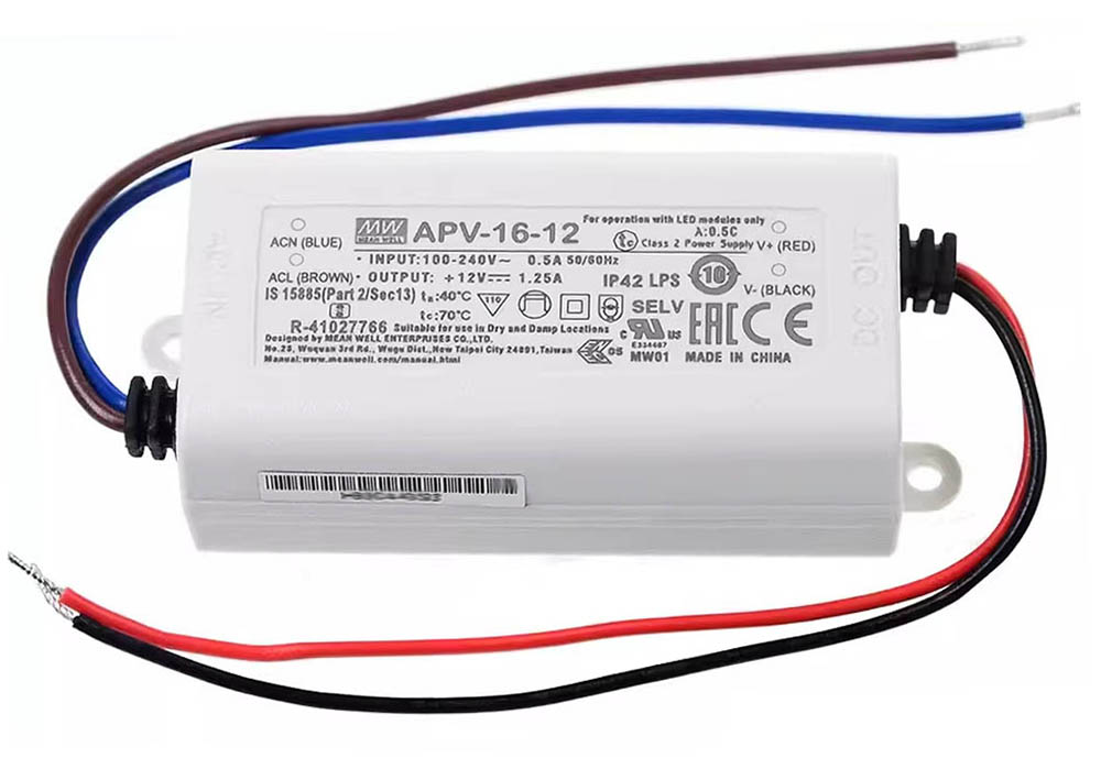 Mean Well APV-16-5 LED drivdon 5V 2.6A 13W - CV