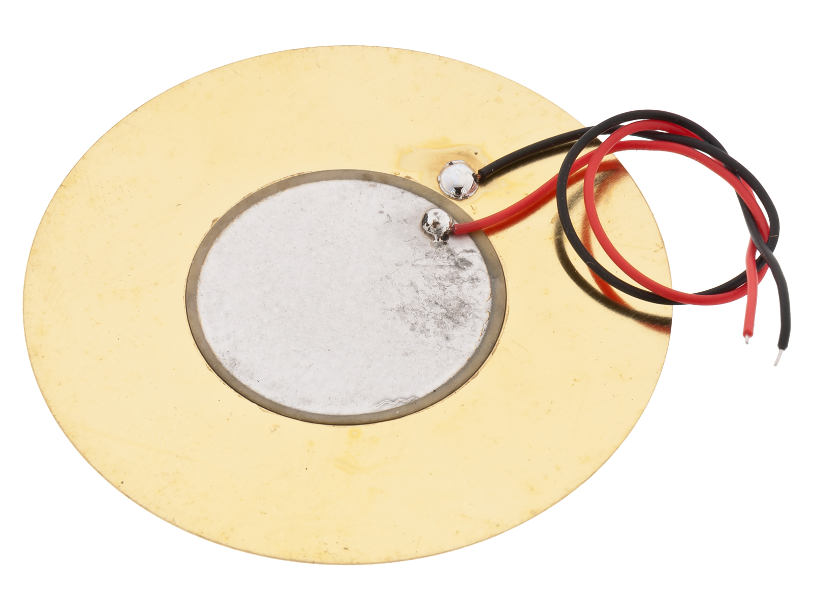 Piezoelement ø50mm 1.5kHz med sladd