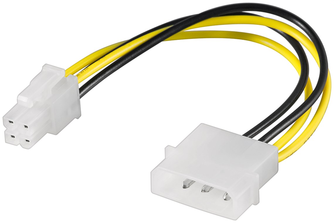 Adapterkabel Molex 4-pin till ATX12V P4 4-pin