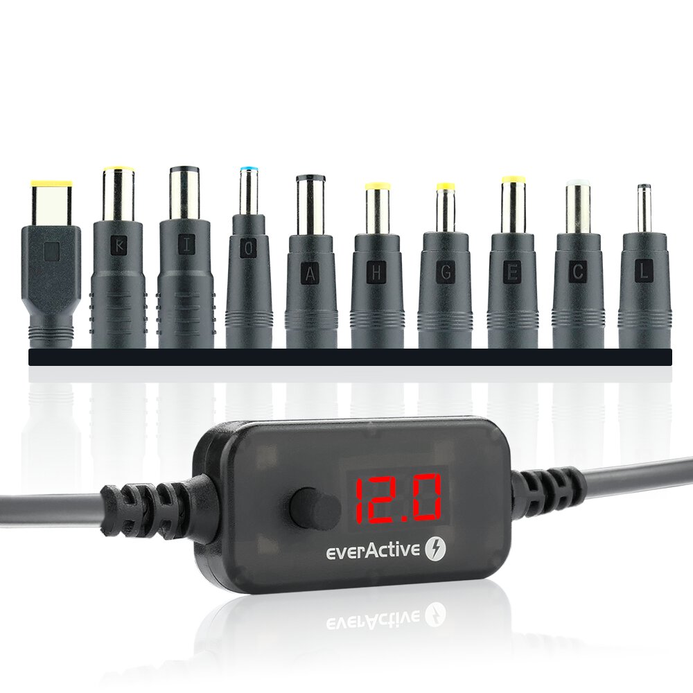 USB-C PD-Trigger ställbar 5-20V med 10 DC-pluggar