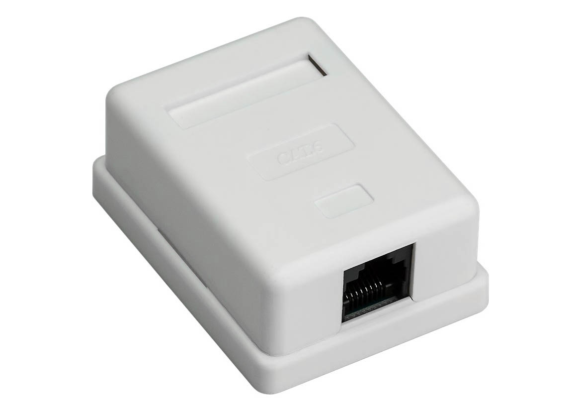 Vägguttag 1-port Cat6 UTP