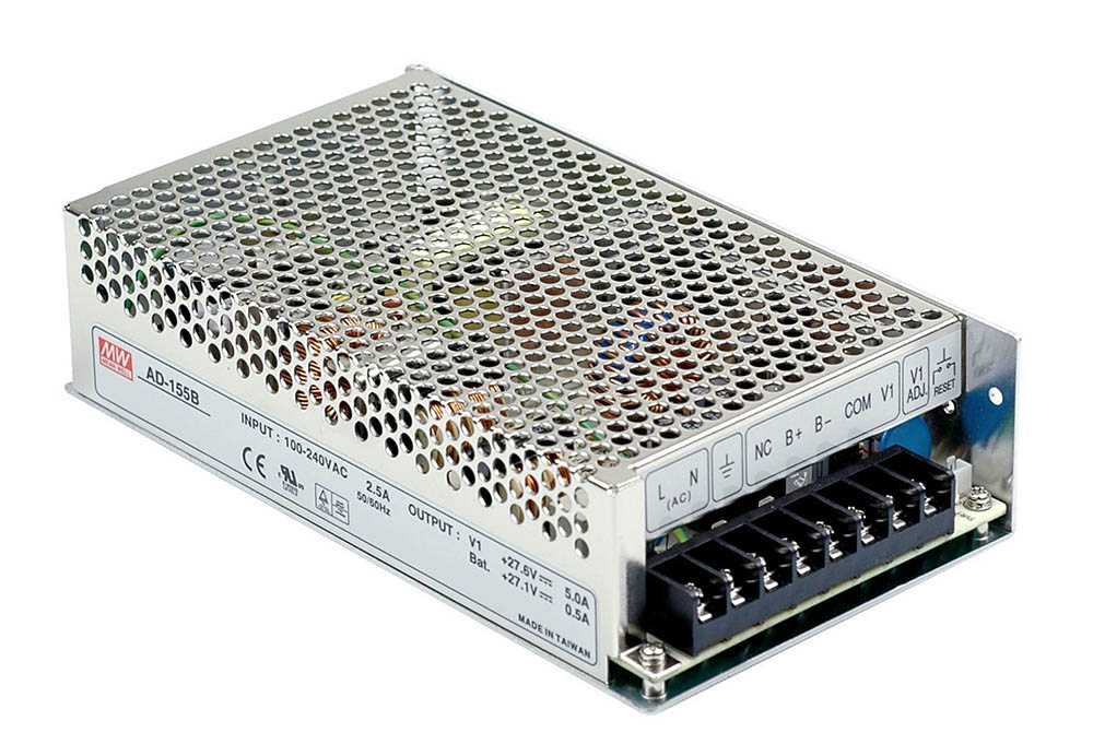 27.6V 152W nätaggregat + UPS för GEL/AGM-blyackumulatorer för inbyggn