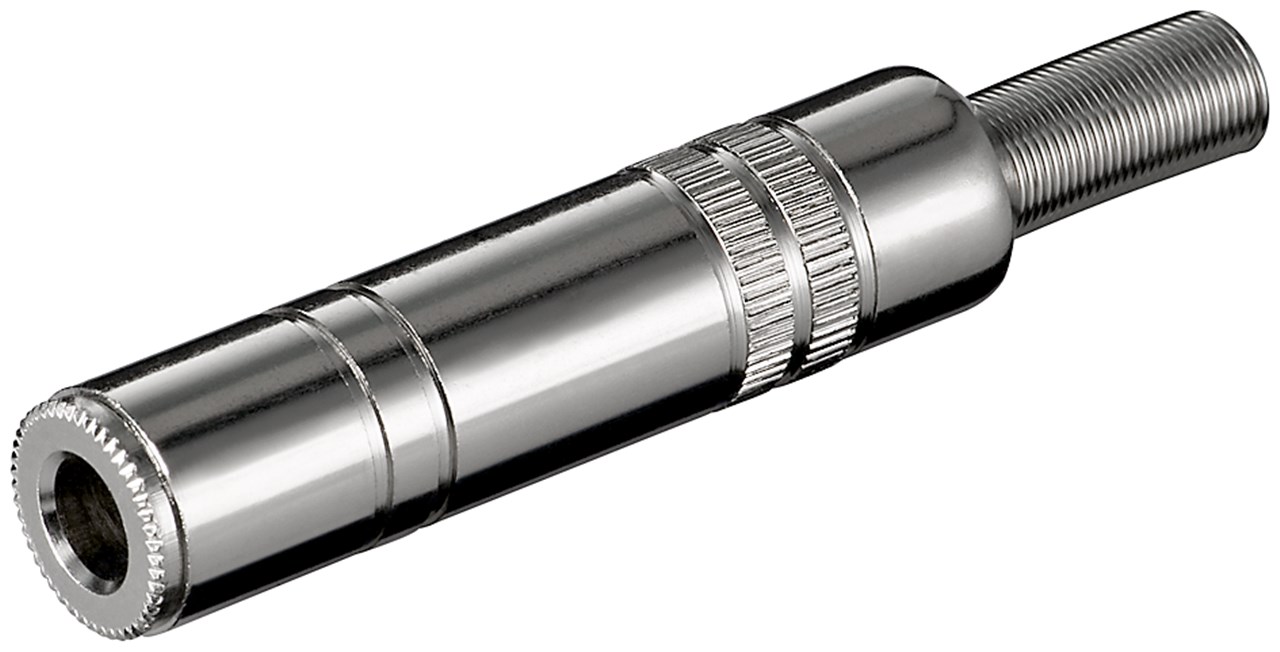 6.3mm hona 2-pol mono metall
