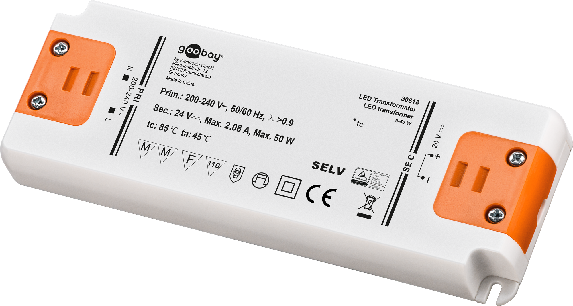 LED drivdon 24V (DC) 50W - CV