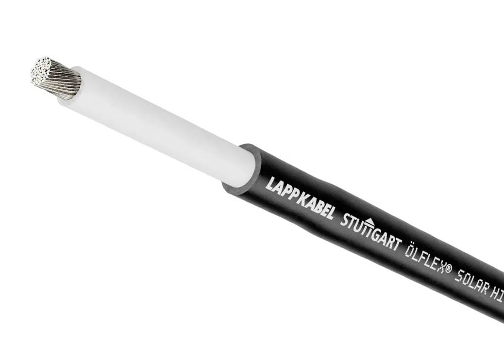 Solcellskabel 4mm² 1.5kV DC svart