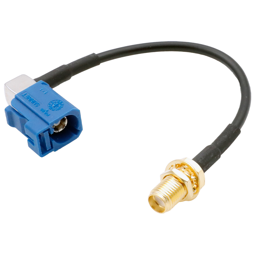 Adapter FAKRA C hona till SMA hona (SMB hona till SMA hona)