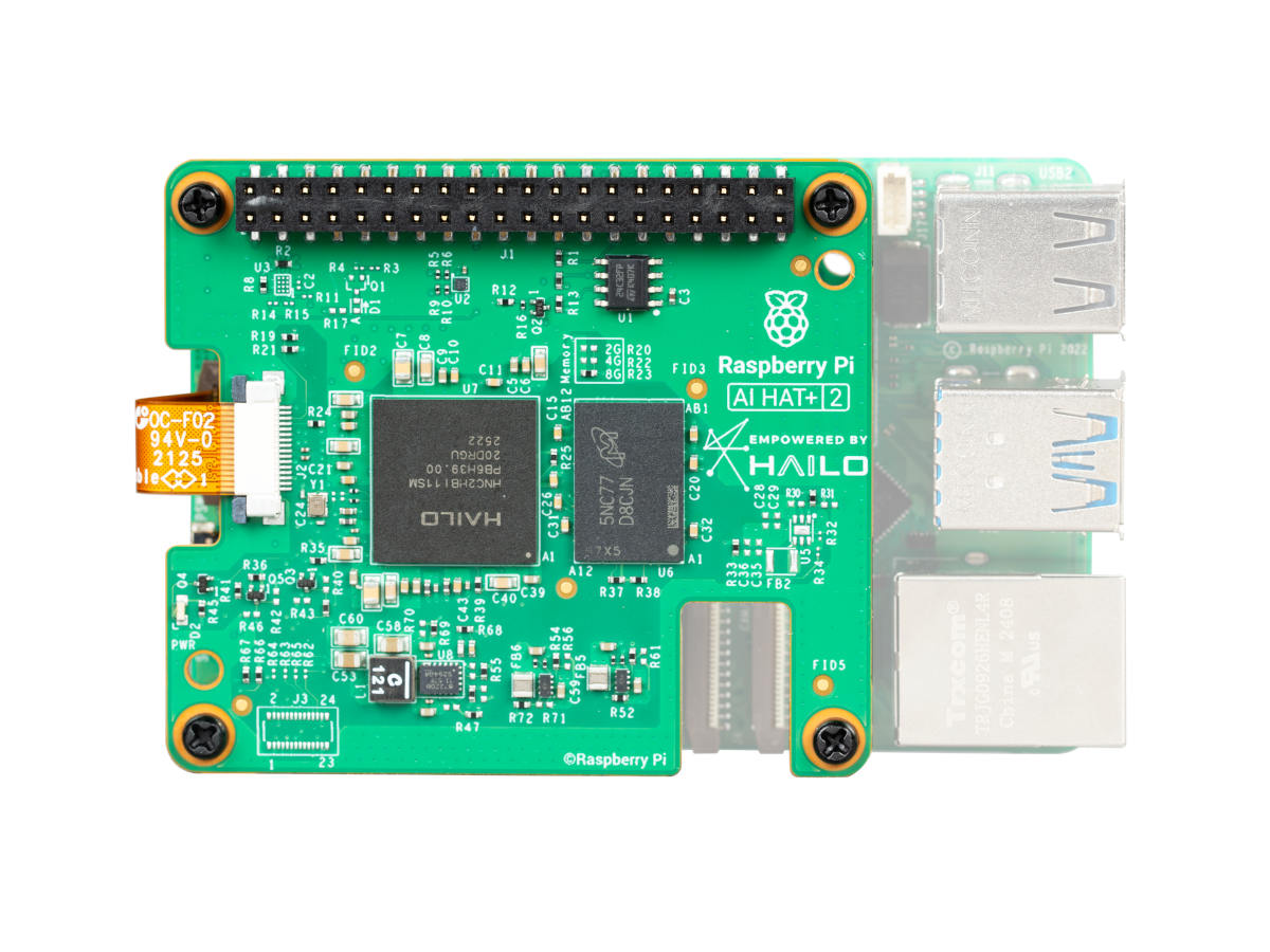 Raspberry Pi AI HAT+ 2 (40 TOPS)