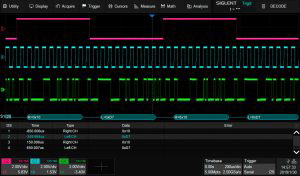 I2S trigger & decode SDS2000HD-I2S @ electrokit