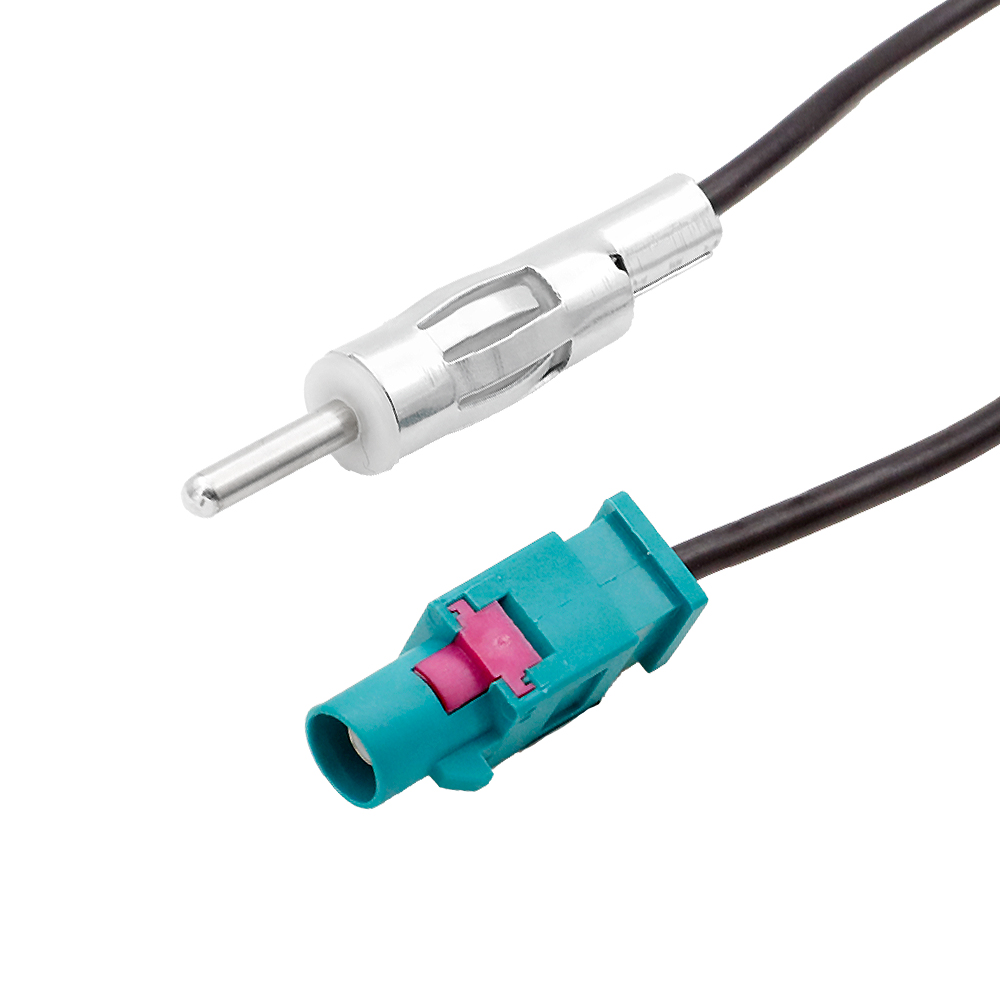 Adapter FAKRA Z hane till DIN hane 0.2m
