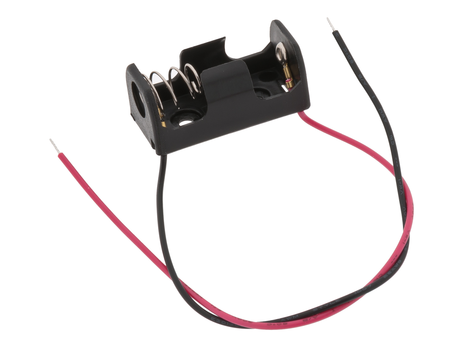Batterihållare 1x 1/2AA kabelanslutning
