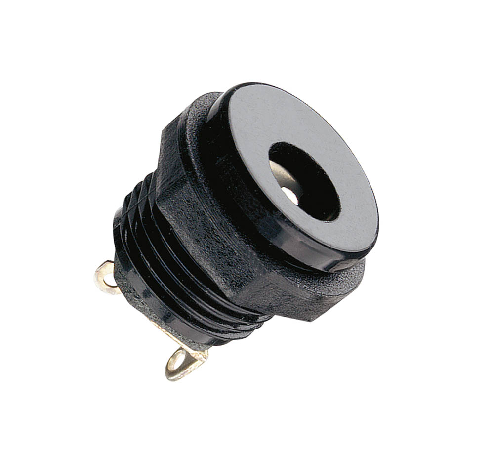 DC-jack 2.5x5.5x9.5mm chassi brytare