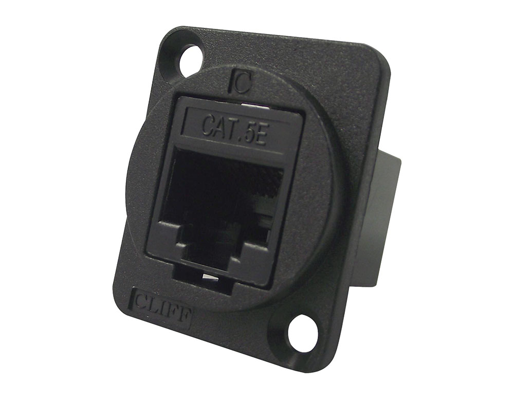 Panelmonterat skarvdon för cat5e UTP kabel RJ45